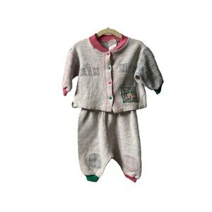 Vintage Disney Minnie Mouse Sweatsuit Set Size 6-9m